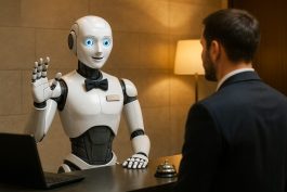 روبوتات الاستقبال أصبحت جزءًا من تجربة النزيل في العديد من الفنادق الذكية حول العالم