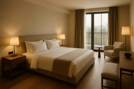 غرفة بوتيكية سعودية بإطلالة جبلية تقدم تجربة استرخاء مخصصة بالكامل