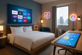 غرفة فندقية ذكية مزوّدة بتقنيات تفاعلية تناسب جيل Z