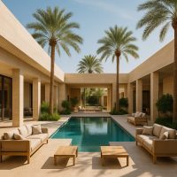 منتجع فاخر سعودي يدمج المساحات المفتوحة مع الضوء الطبيعي لخلق سكينة بصرية