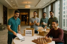 نزلاء شباب يشاركون في فعاليات مجتمعية داخل فندق حديث في الرياض