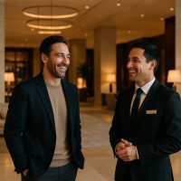 ابتسامة صادقة في الردهة تخلق تجربة تبقى في الذاكرة