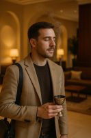 نزيل يستنشق عبير عود فاخر يعبّر عن هوية الفندق