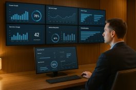 نظام تحليلي في غرفة التحكم يعرض بيانات فورية عن استخدام النزلاء للخدمات