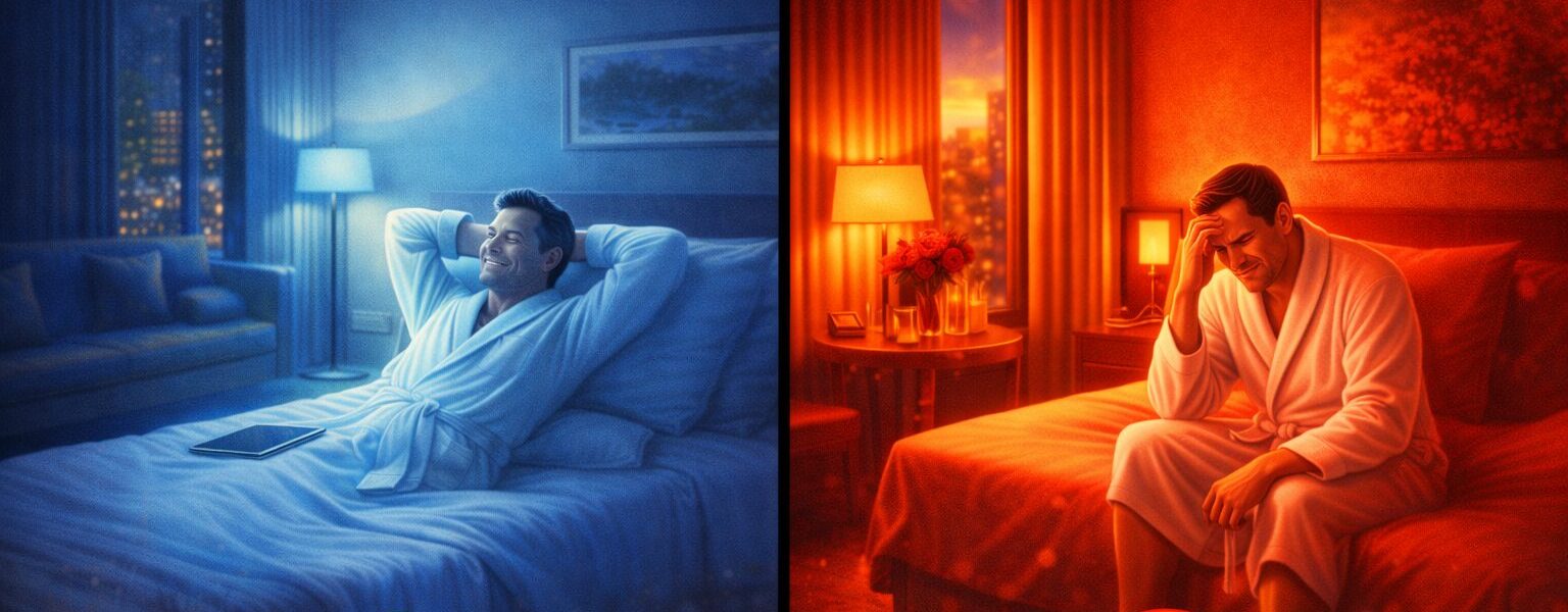 تأثير ألوان الغرف على راحة المسافر وإحساسه بالرفاهية