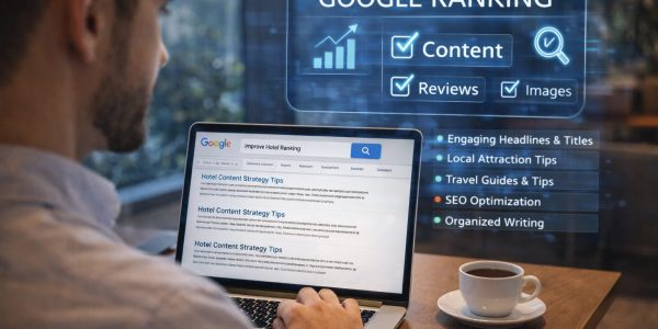 أهمية المحتوى النصي في رفع ترتيب الفندق على Google