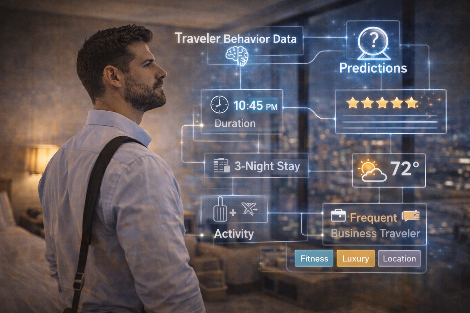 البيانات السلوكية للمسافر كمفتاح أساسي للتوقع