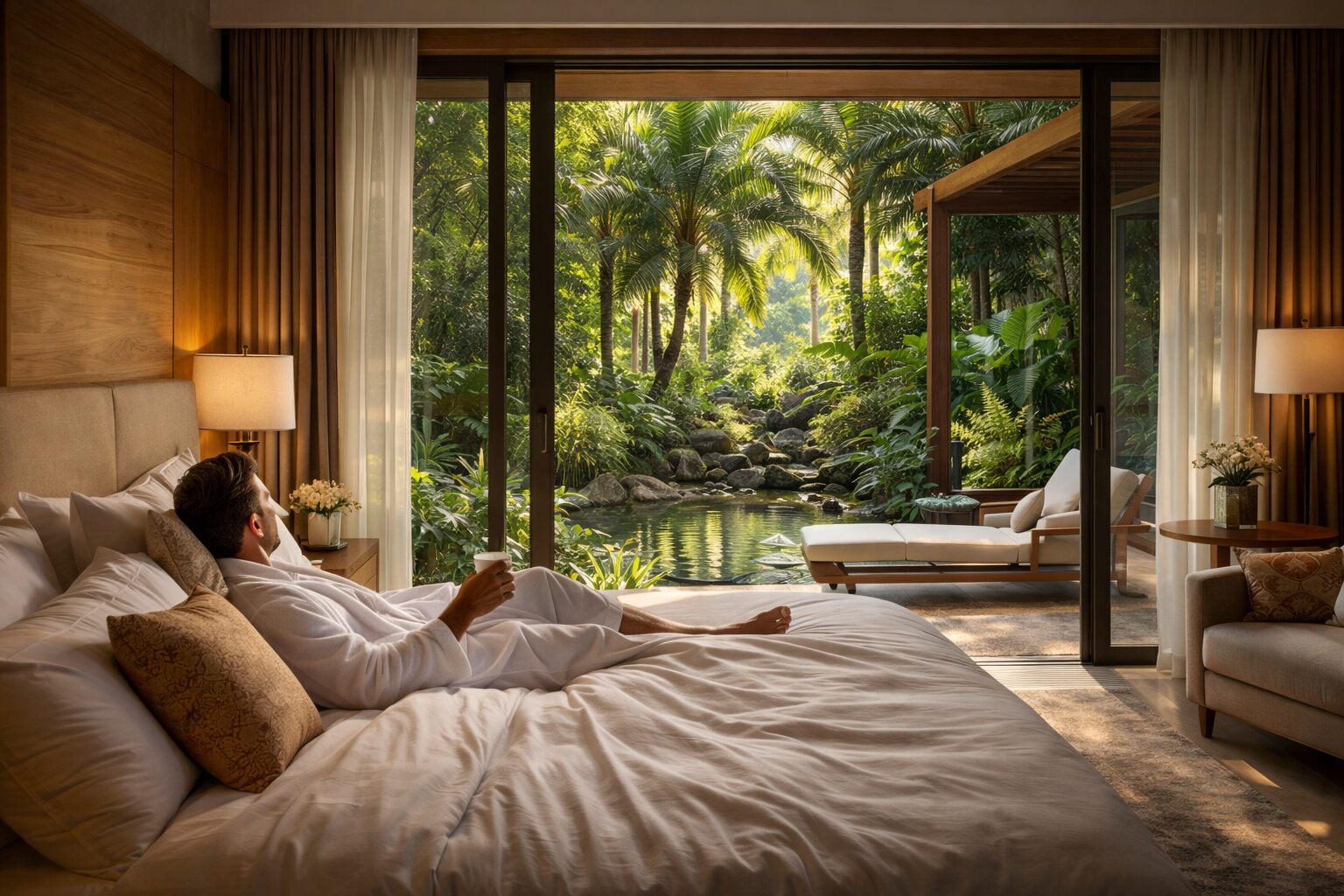 التأثير المباشر للطبيعة على راحة النزيل