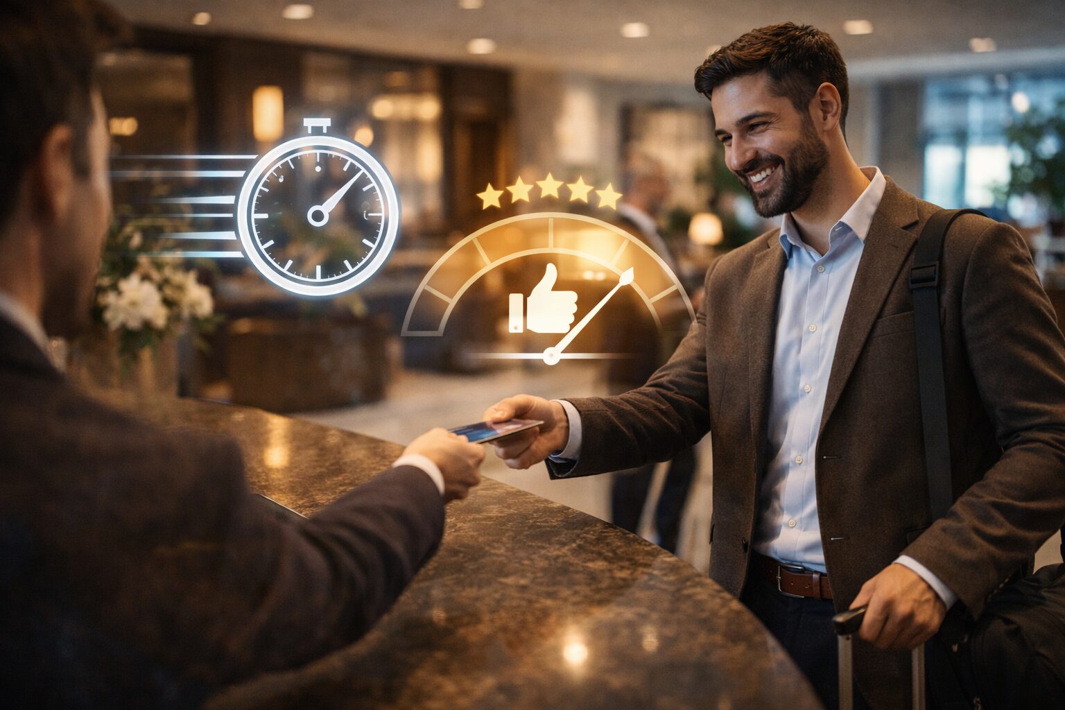 السرعة كعامل نفسي في رضا النزيل