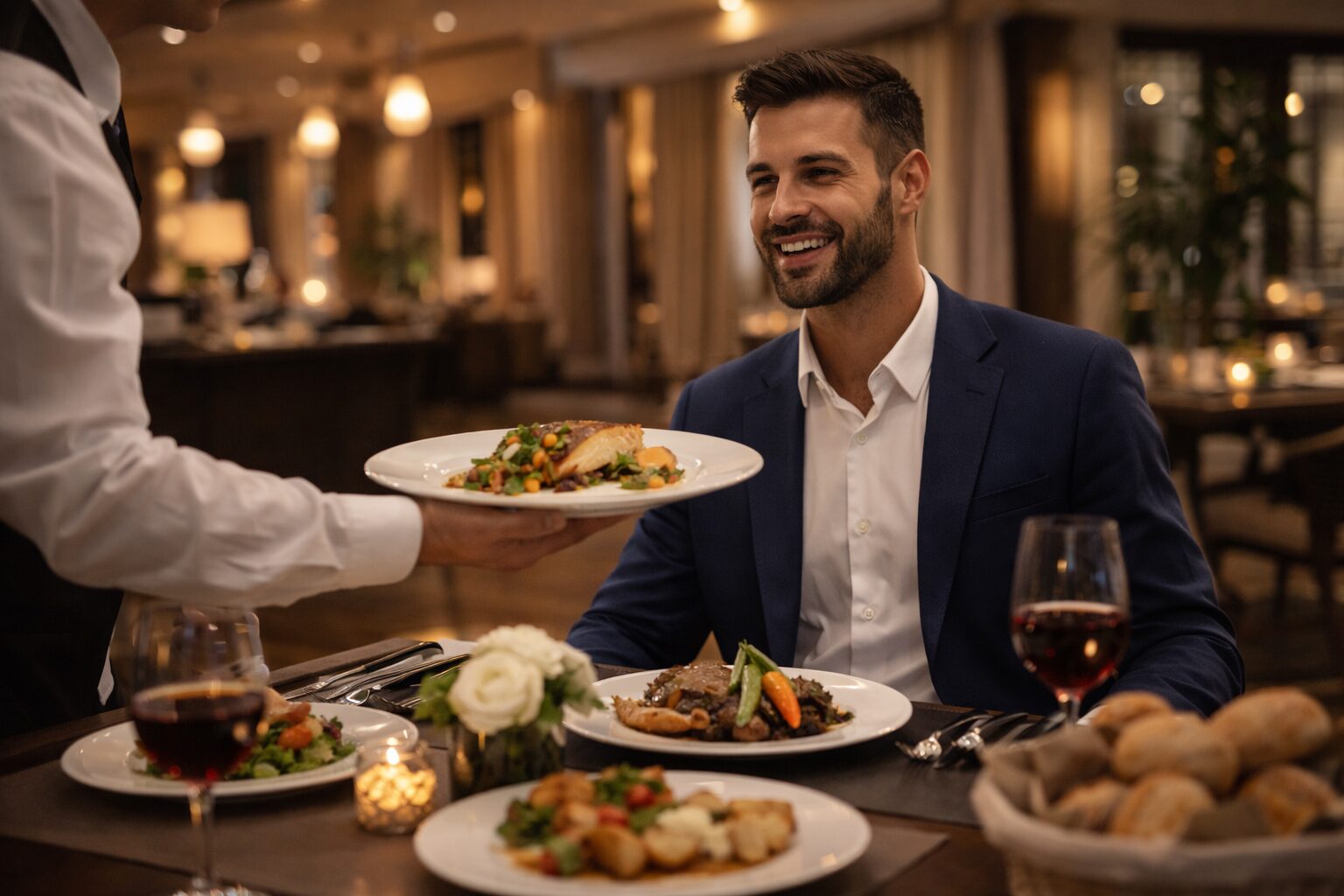 الطعام كجزء من تجربة الضيافة الشاملة