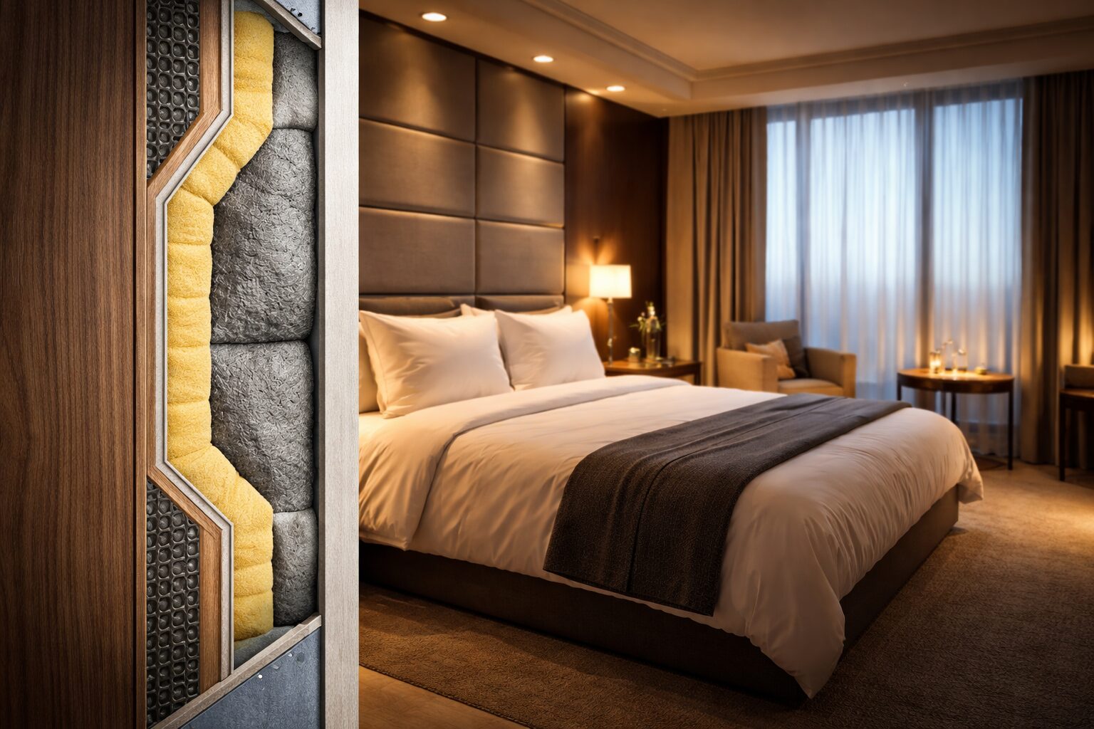 العزل الصوتي ودوره في راحة النزلاء