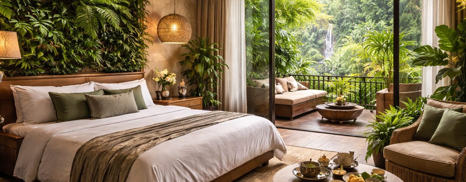 لماذا تتجه الفنادق إلى دمج عناصر الطبيعة داخل غرف الإقامة؟