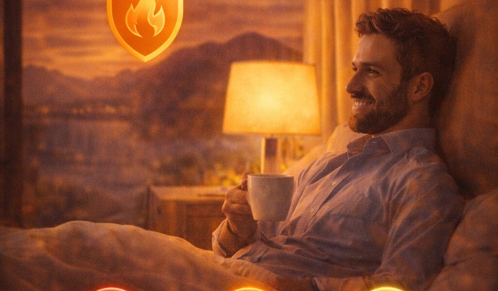 أثر الألوان الدافئة في خلق إحساس بالأمان للنزيل