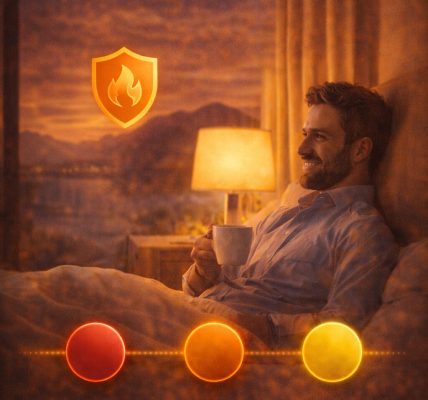 أثر الألوان الدافئة في خلق إحساس بالأمان للنزيل