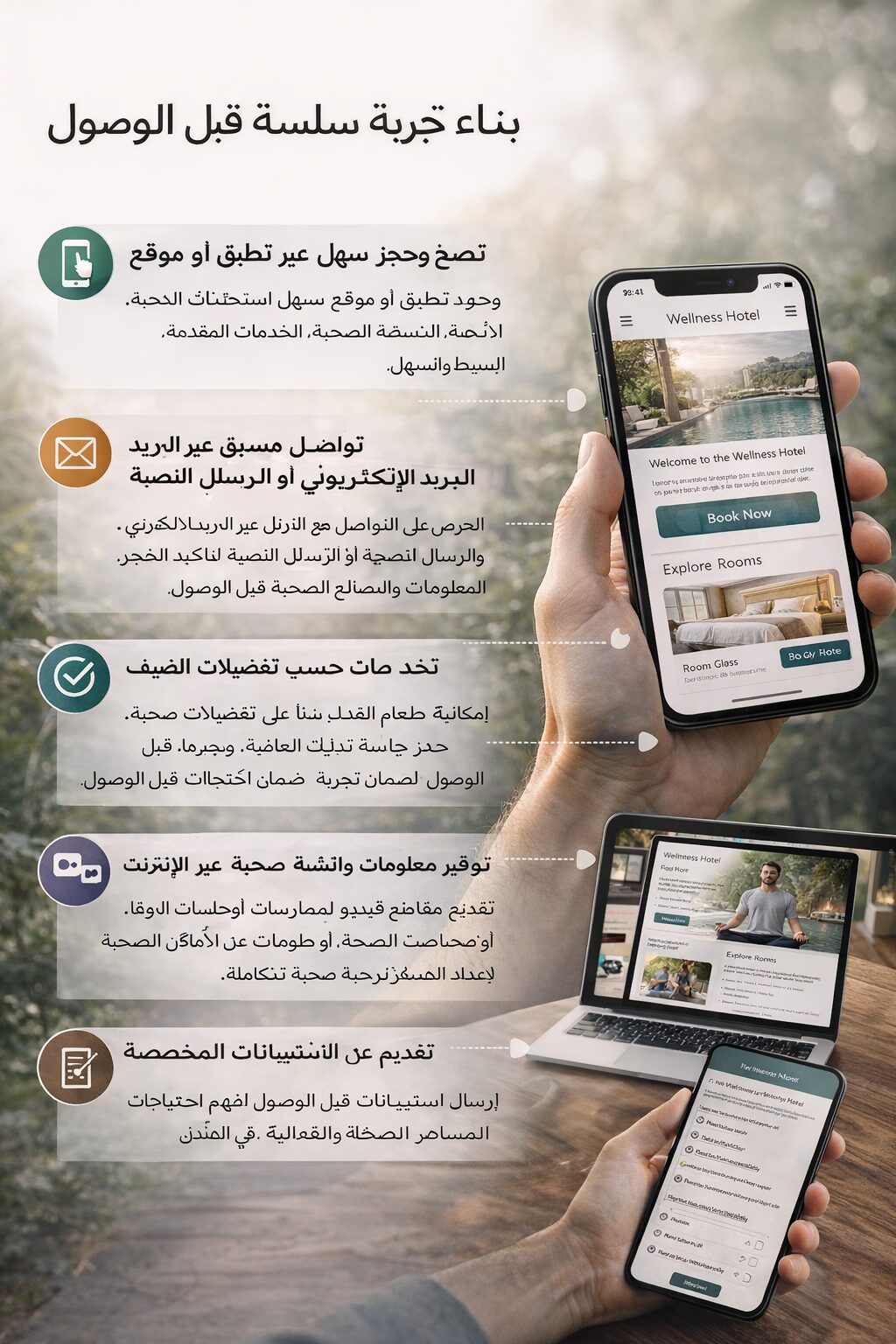 الخطوة الأولى: بناء تجربة رقمية سلسة قبل الوصول
