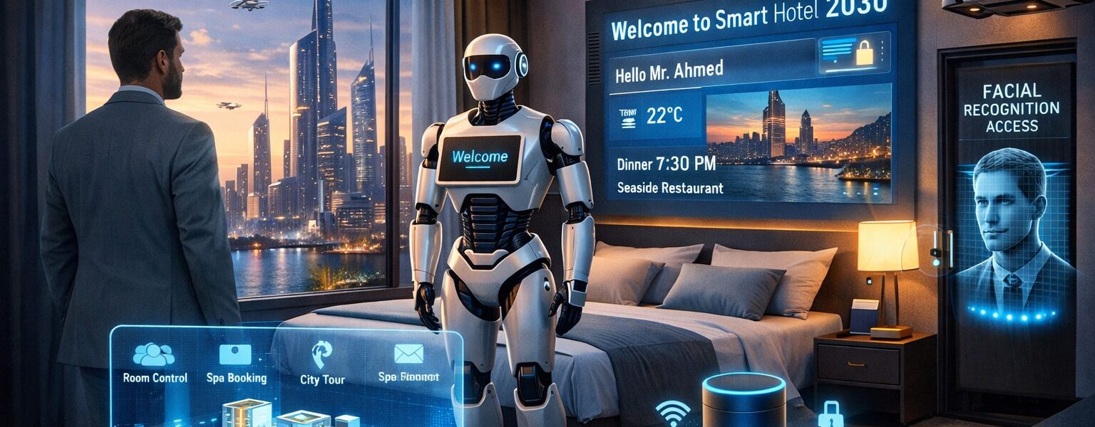 مستقبل الفنادق الذكية.. كيف ستغير التكنولوجيا تجربة الضيوف بحلول 2030؟