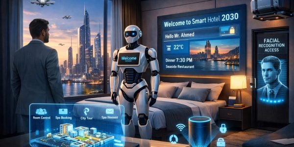 مستقبل الفنادق الذكية.. كيف ستغير التكنولوجيا تجربة الضيوف بحلول 2030؟