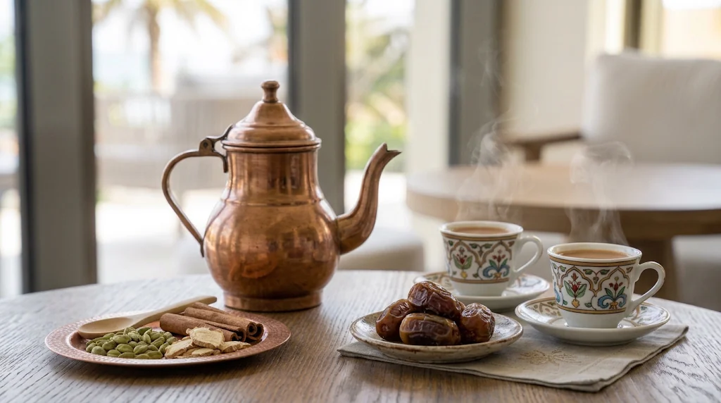 شاي الكرك بتقديم فندقي