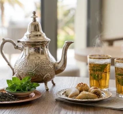 الشاي المغربي بتقديم فندقي