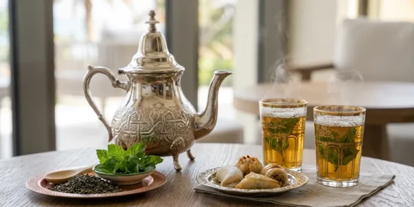 الشاي المغربي بتقديم فندقي