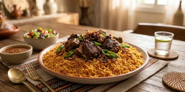 مضغوط اللحم بتقديم فندقي