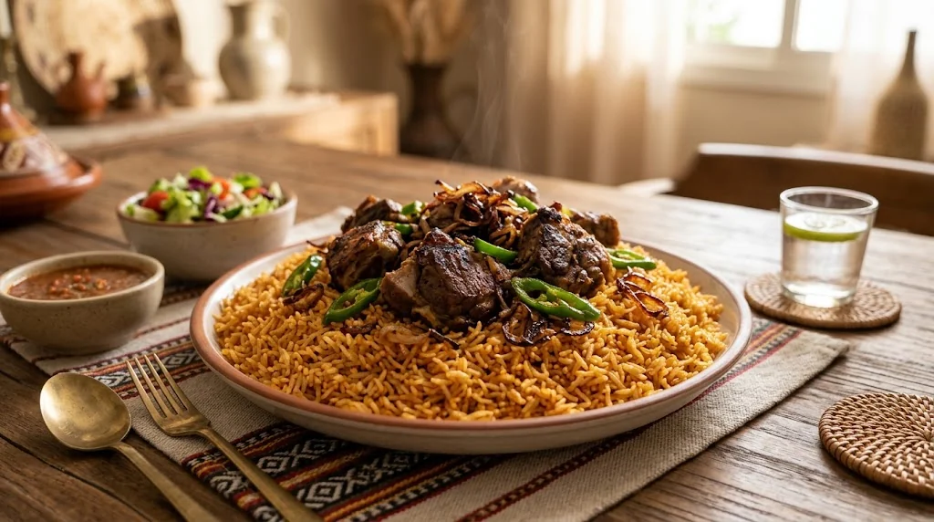 مضغوط اللحم بتقديم فندقي