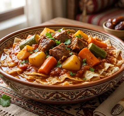 الثريد الإماراتي بتقديم فندقي
